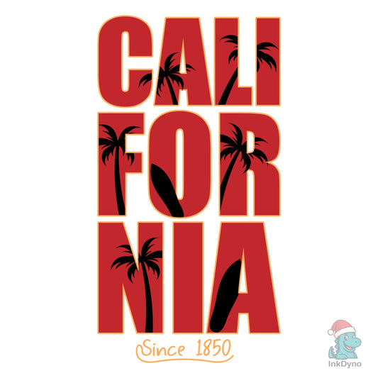 California T-shirt Design - DTF Transfer