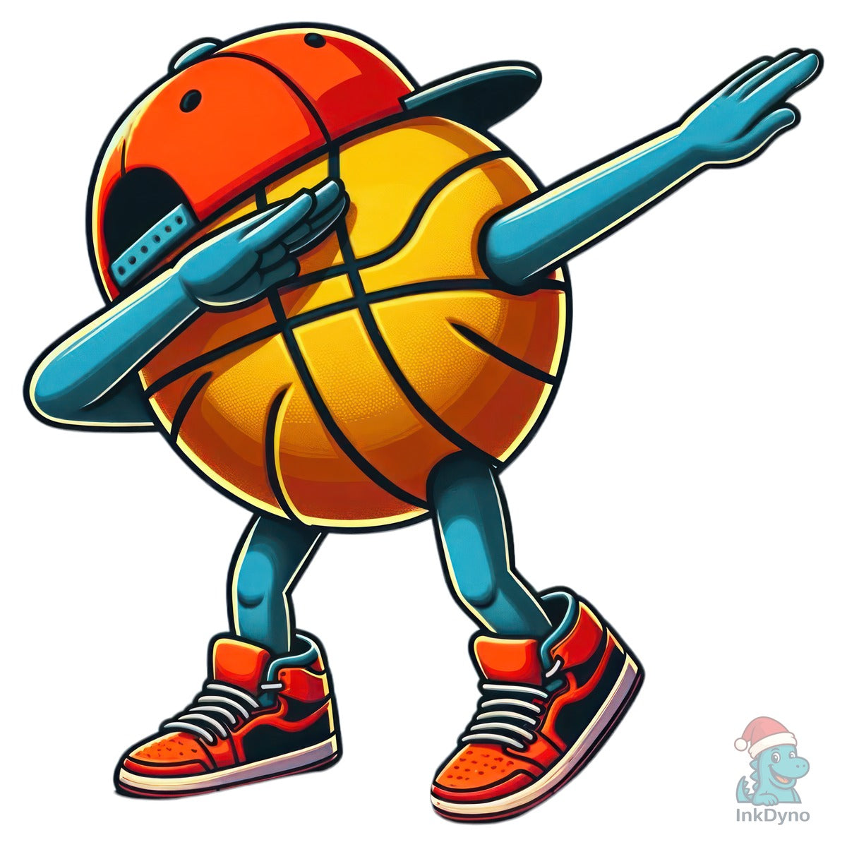 Dabbing Basketball Ball Funny Sport