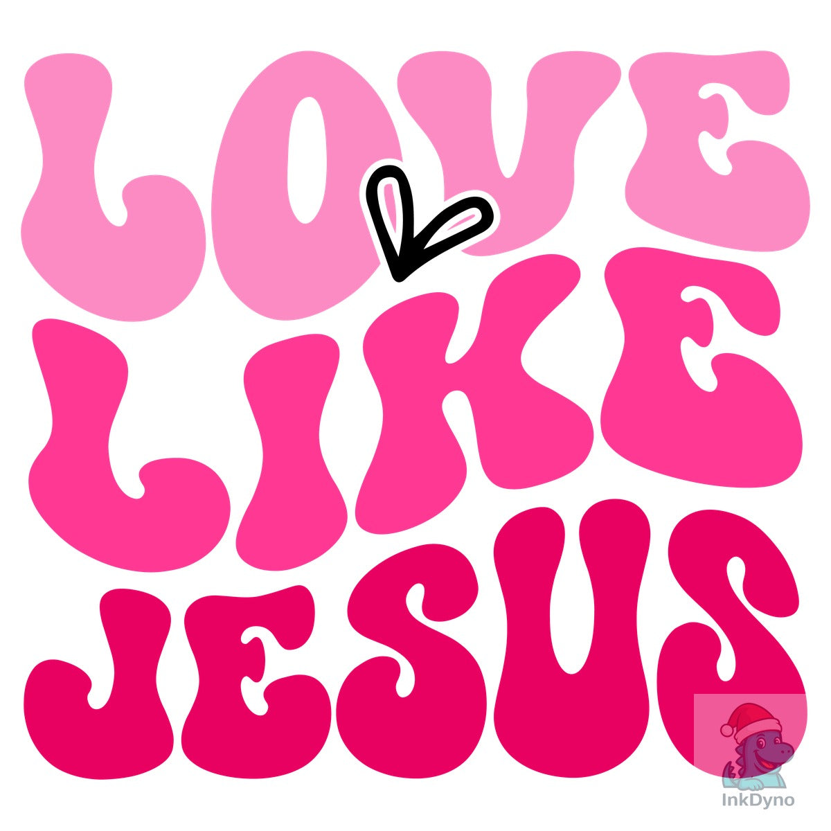 Love Like Jesus Valentine's Day Bun
