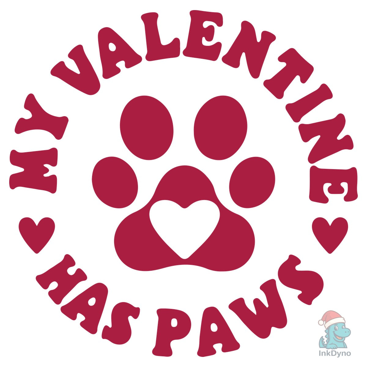 My Dog is My Valentine Cutting
