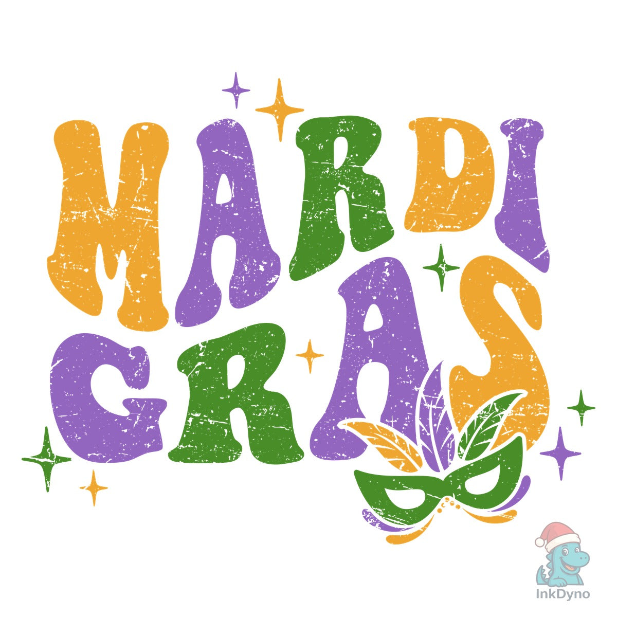 Retro Mardi Gras Sublimation