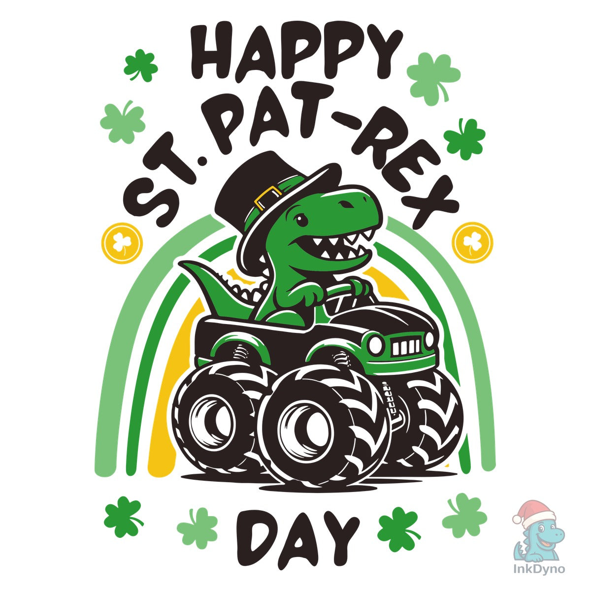 St. Patrick's Dino Monster Truck