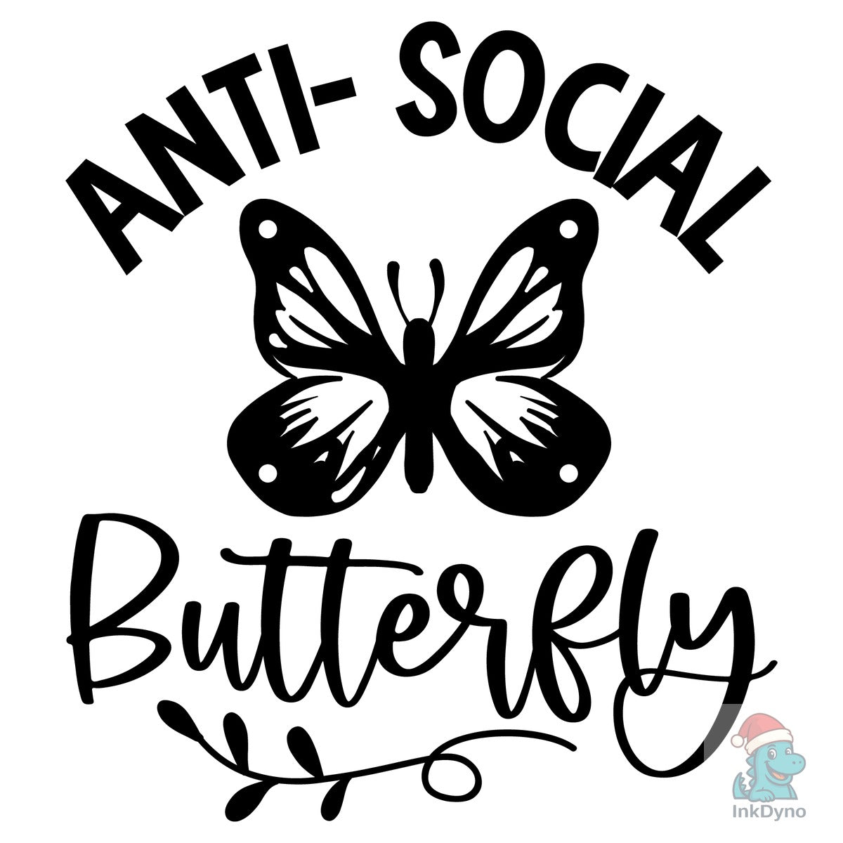 Anti-Social Butterfly Iron-On