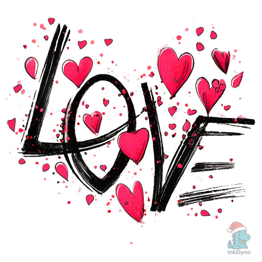 Love Hearts Valentine - DTF Transfer