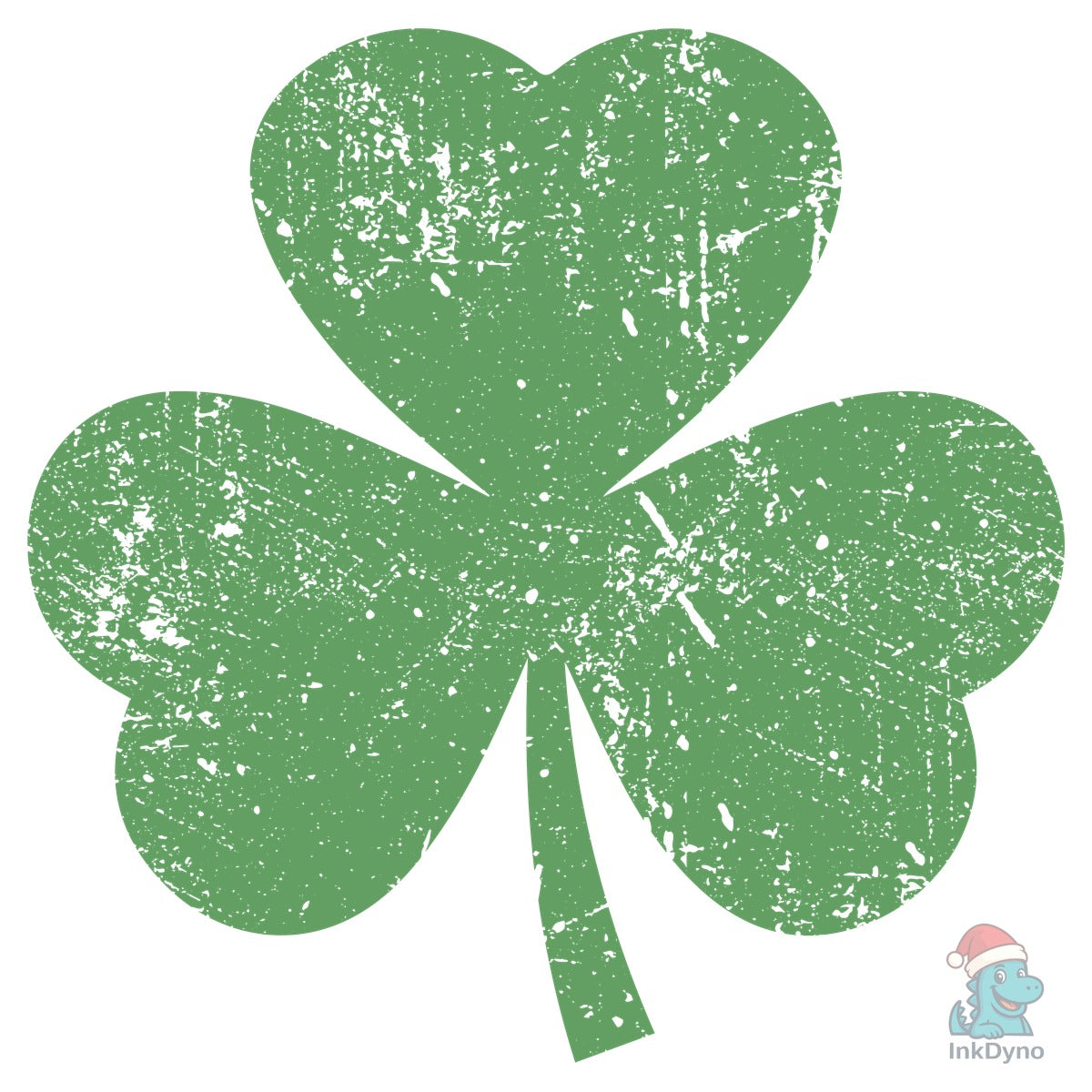 Distressed Shamrock Heat-Press Decal