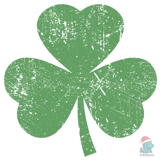 Distressed Shamrock Heat-Press Decal - DTF Transfer