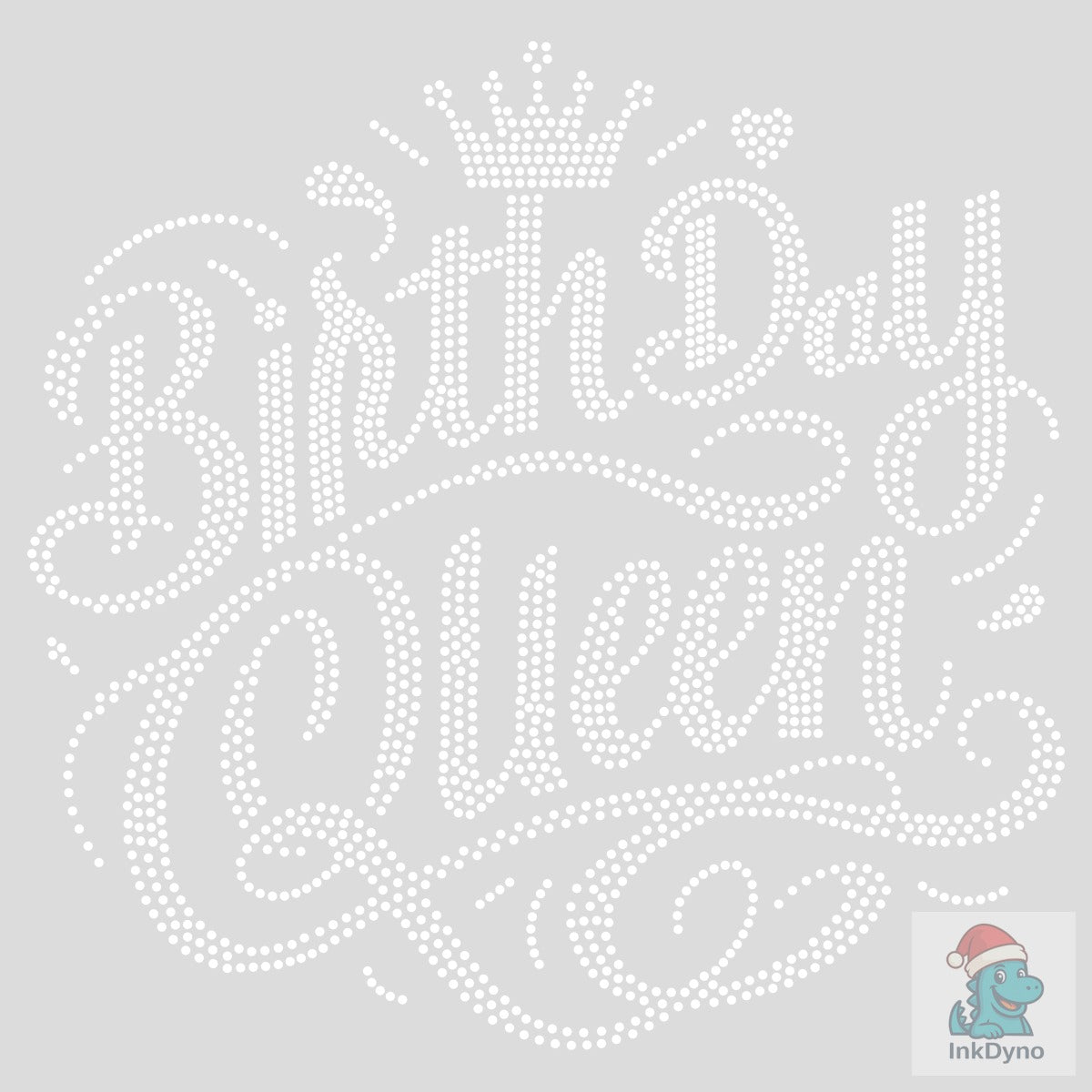 Birthday Queen Rhinestone Heat-Press Design
