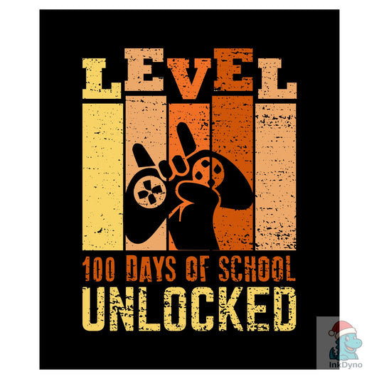 100 Days of School Quote Vintage T-shirt - DTF Transfer