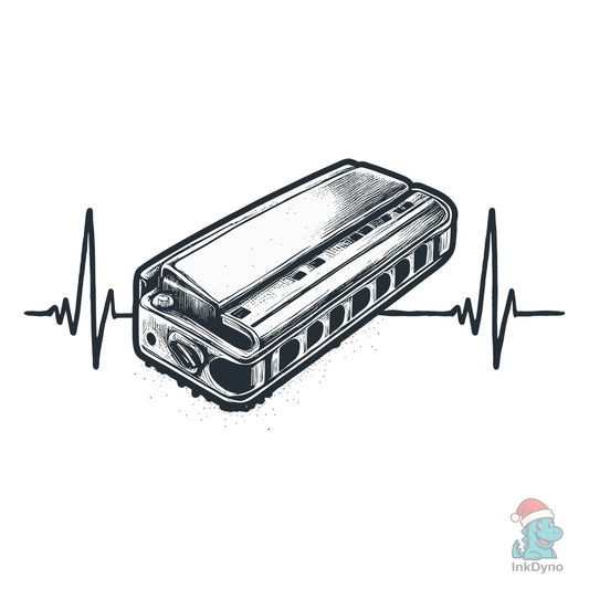 Harmonica Heartbeat - DTF Transfer