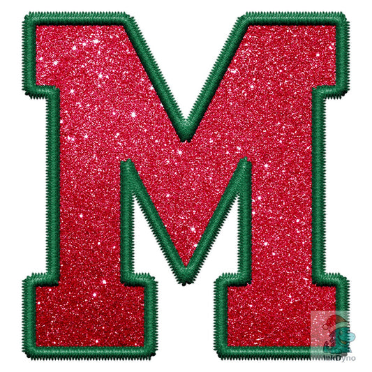 Faux Embroidery Sequin Letters - DTF Transfer