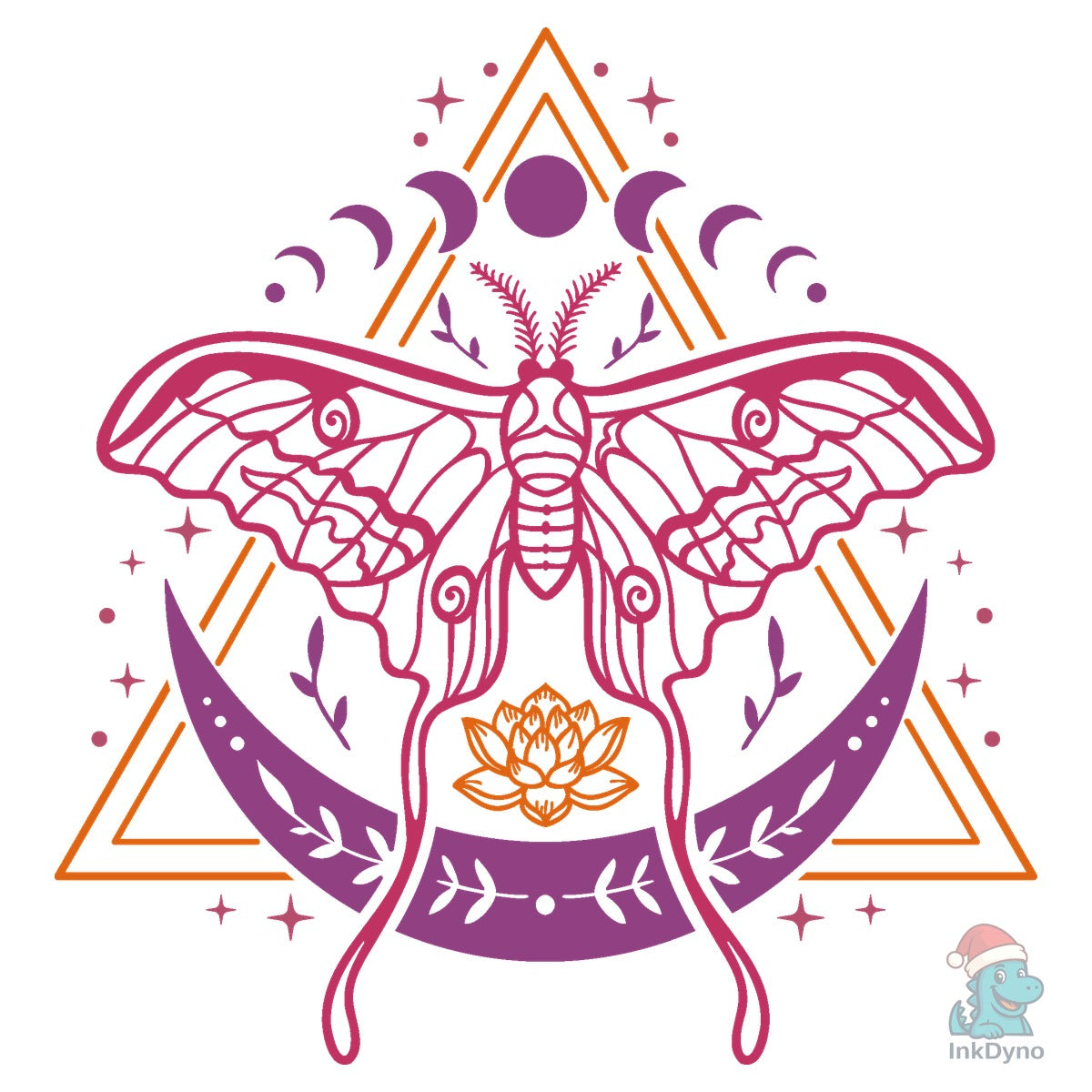 Mystical Luna Moth & Moon Phases