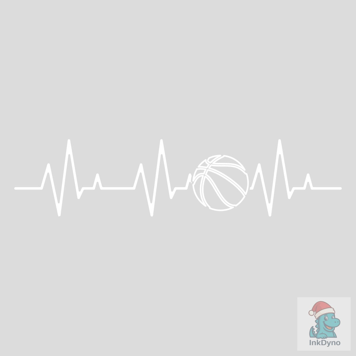 Basketball Heartline T-shirt Design