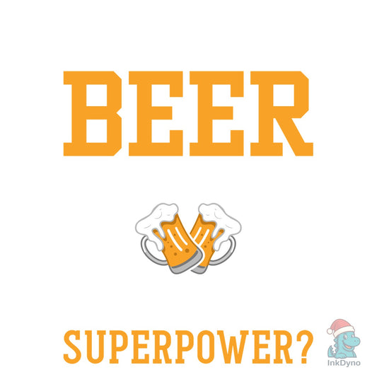 Beer Drinking Graphics Tshirt Design - DTF Transfer