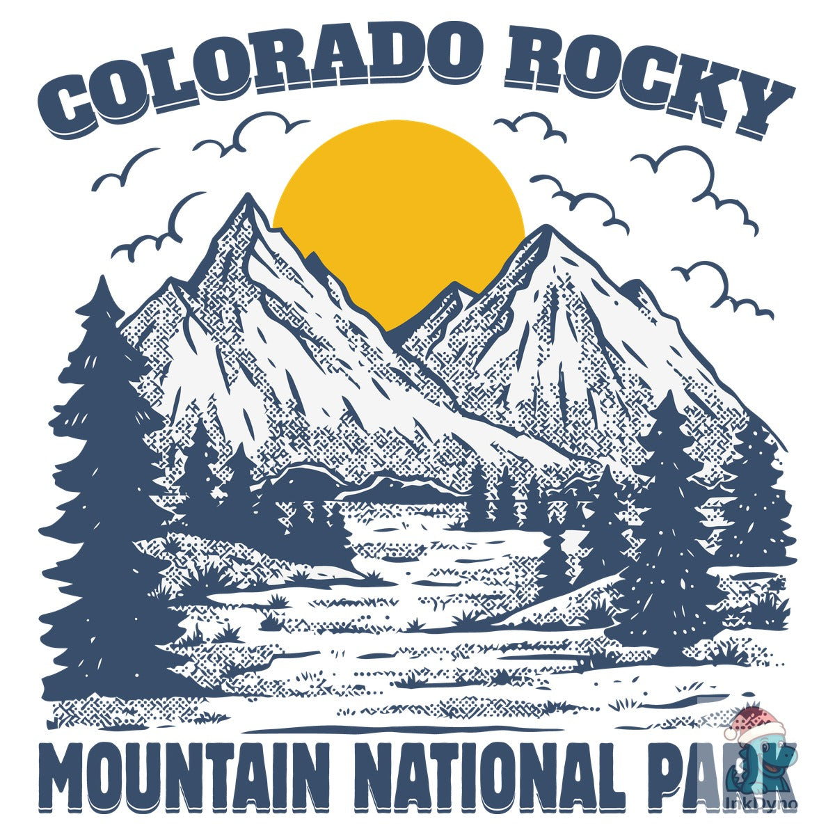 Colorado Rocky Mountain Trendy Tshirt