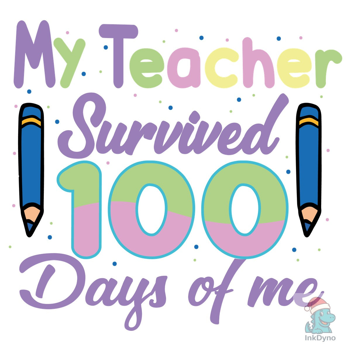 100 Days Teacher Grace Chic Tee Design