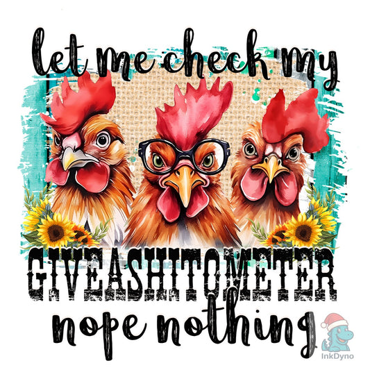 Crazy Chicken Western - DTF Transfer
