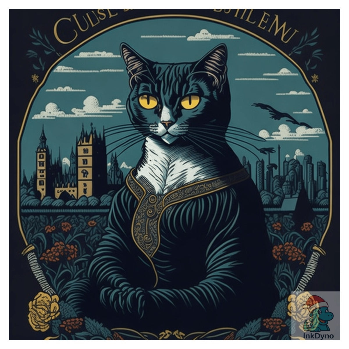 Regal Cat T-Shirt Design