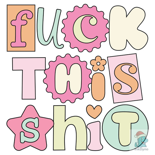 F This - DTF Transfer