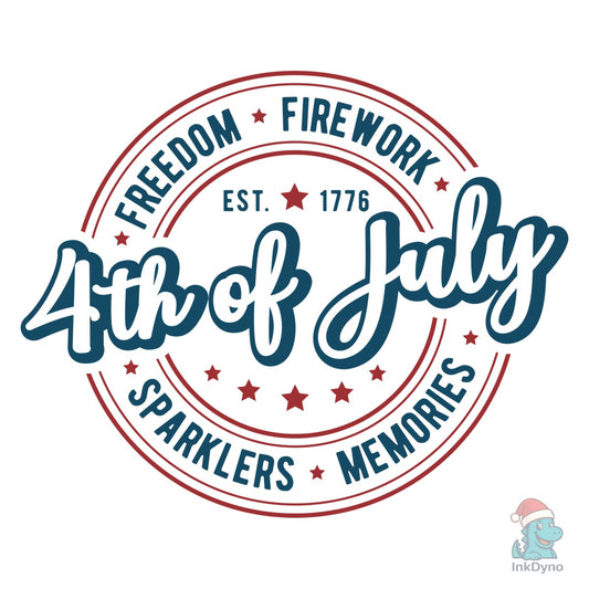 4th of July Fireworks America - DTF Transfer