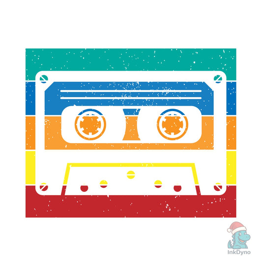 80s 90s Cassette Hip Hop T-Shirt Design - DTF Transfer