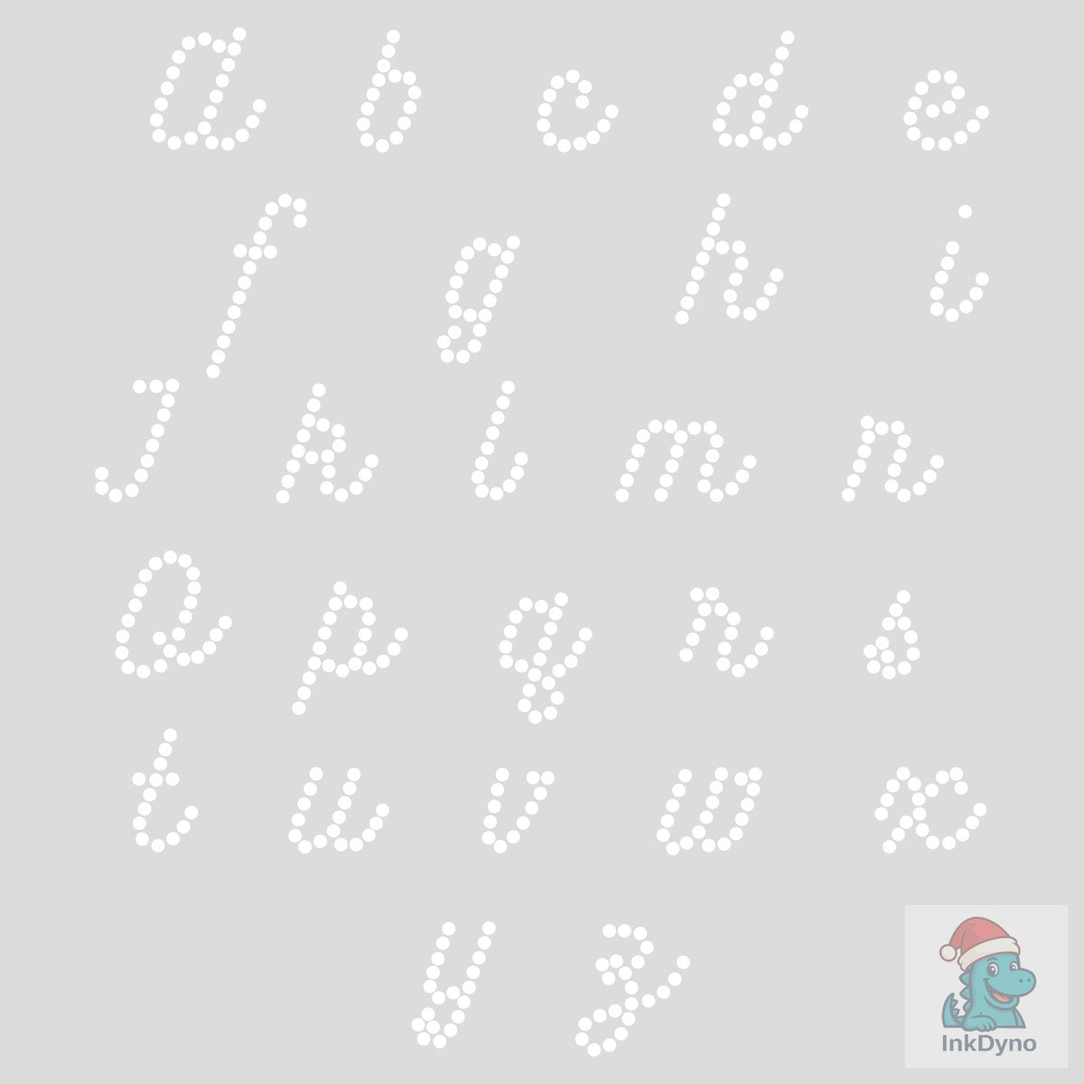 Alphabet Font capital Rhinestone Design