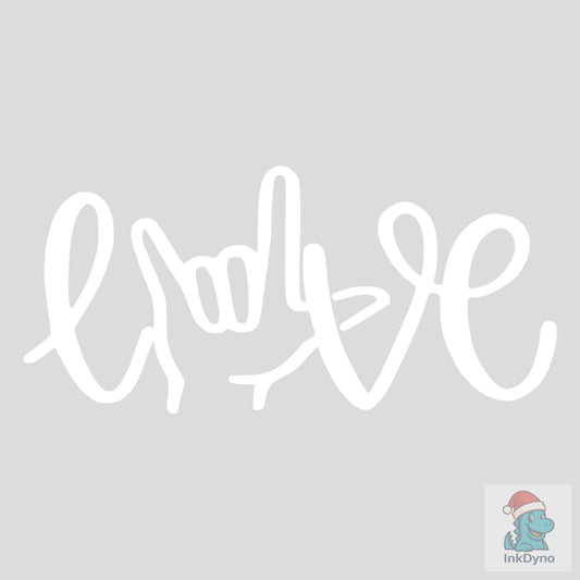 ASL I Love You ILY Design SVGs PNGs - DTF Transfer