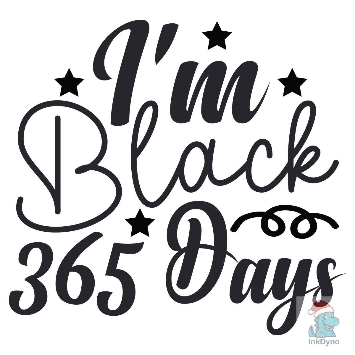 Black History Month Design I'm Blac