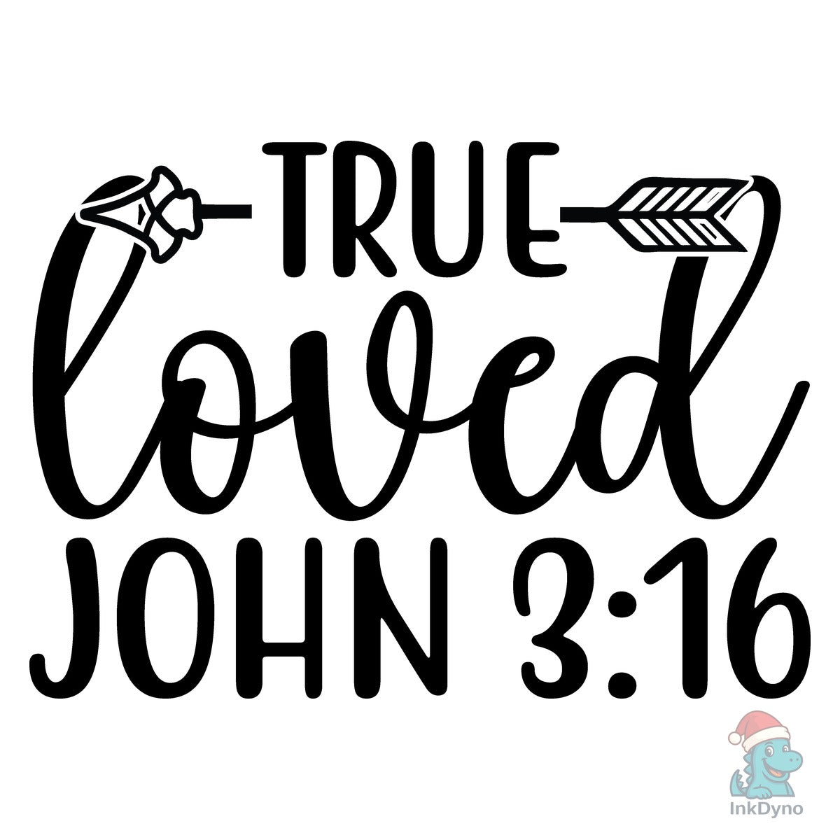 True Loved John 3:16 Retro