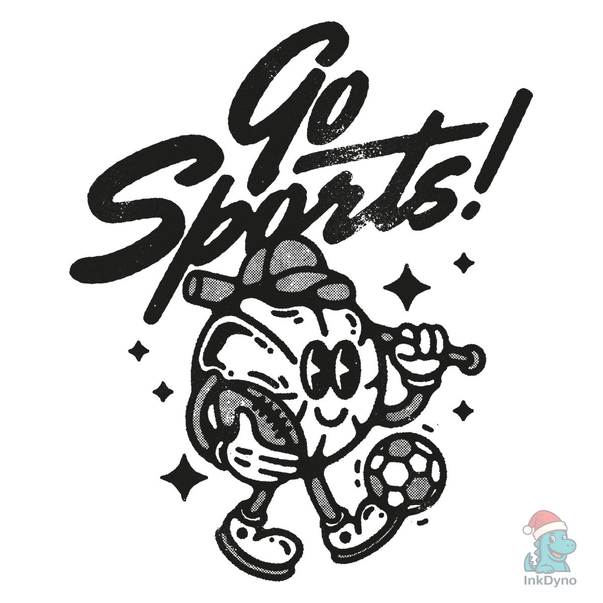 Go Sports! Retro Vintage Mascot