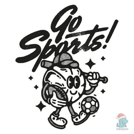 Go Sports! Retro Vintage Mascot - DTF Transfer