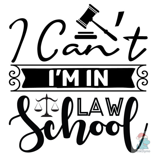 I Can't I'm in Law School - DTF Transfer