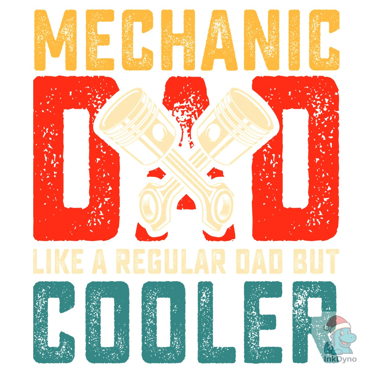 Mechanic Dad Father's Day T-Shirt Design
