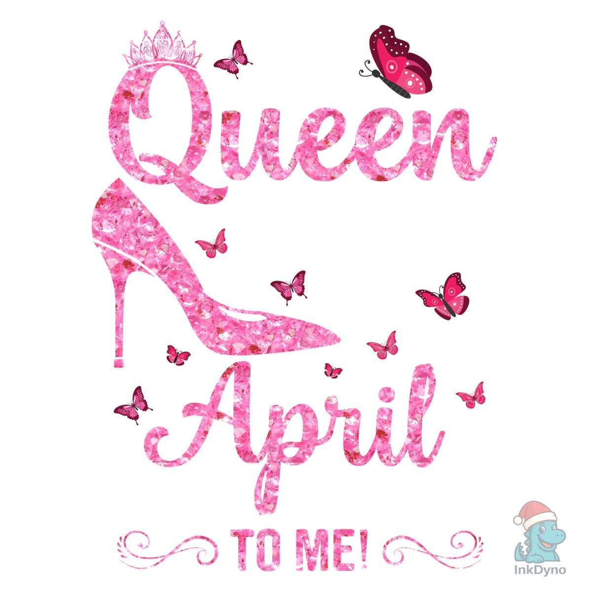 A QUEEN WAS BORN in APRIL BIRTHDAY GIRL