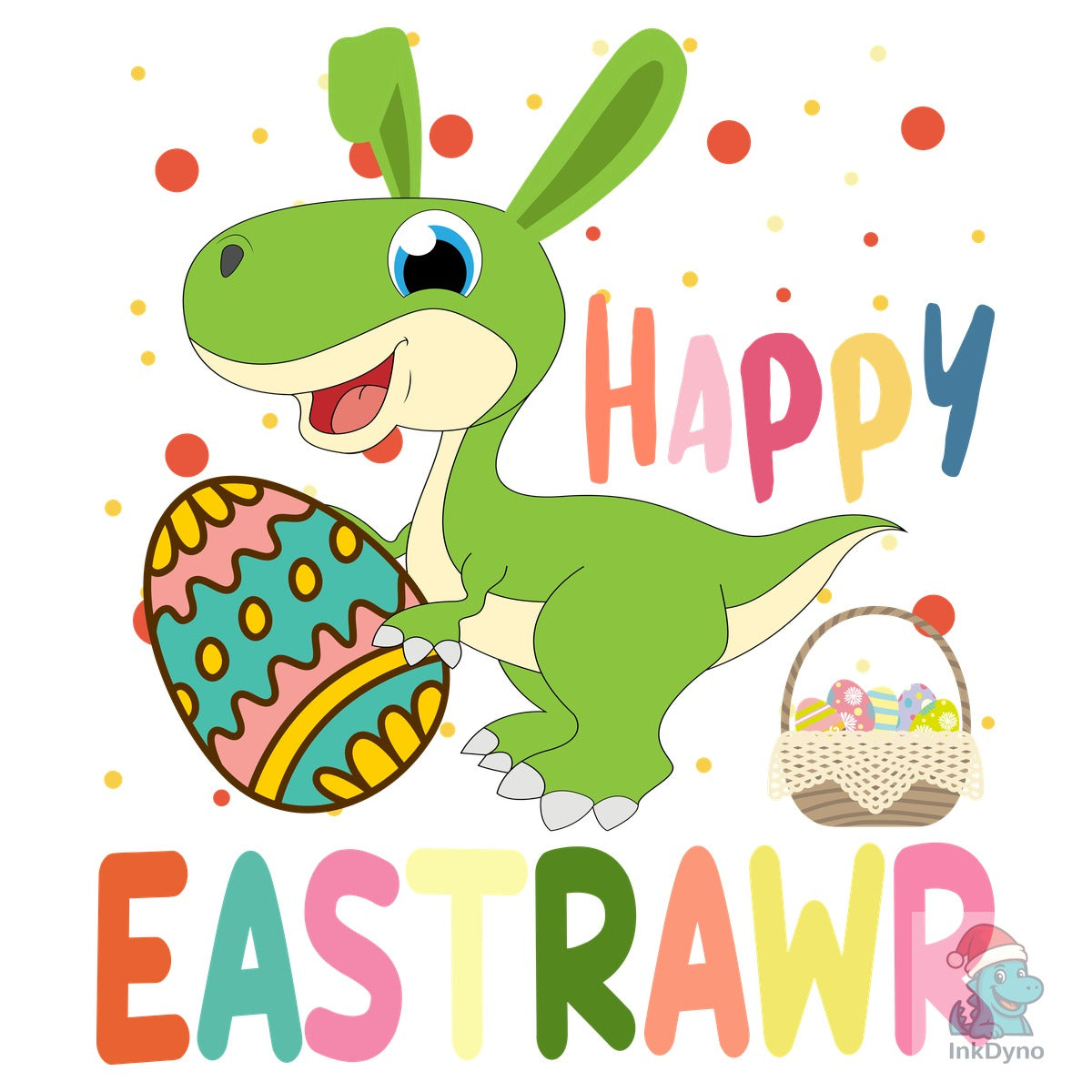 Happy Eastrawr Happy Easter Dinosaur
