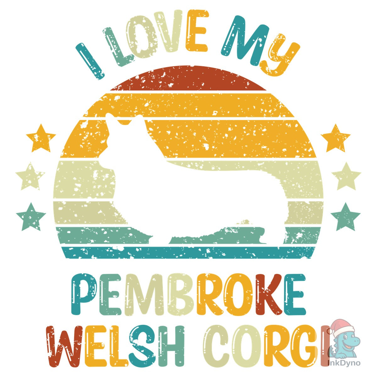 Pembroke Welsh Corgi Silhouette T-shirt