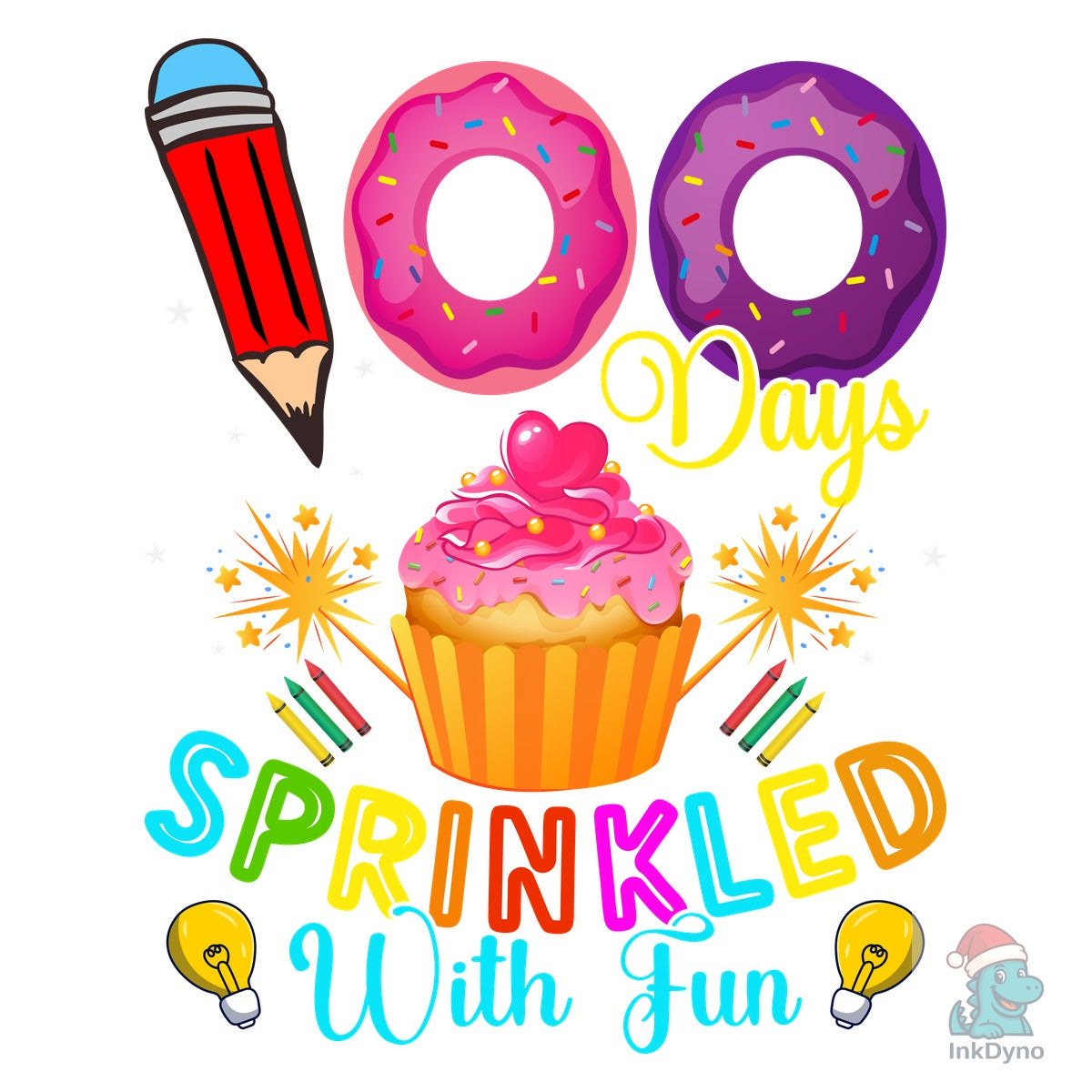 Sprinkled 100 Days T-Shirt Heat