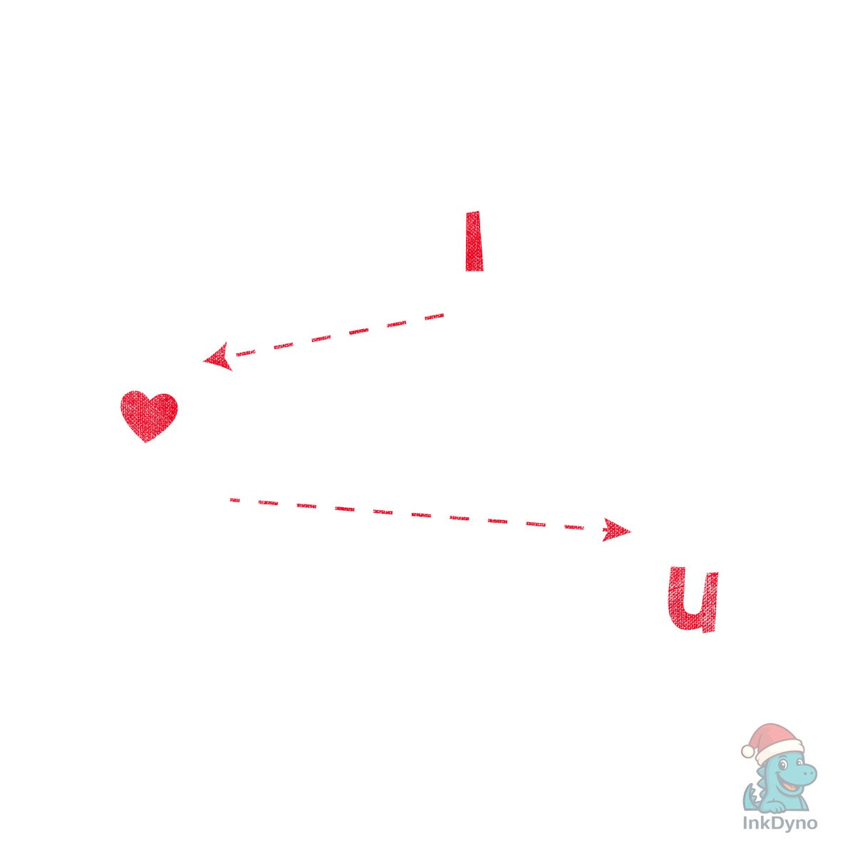 Alphabet I Love You T Shirt Design