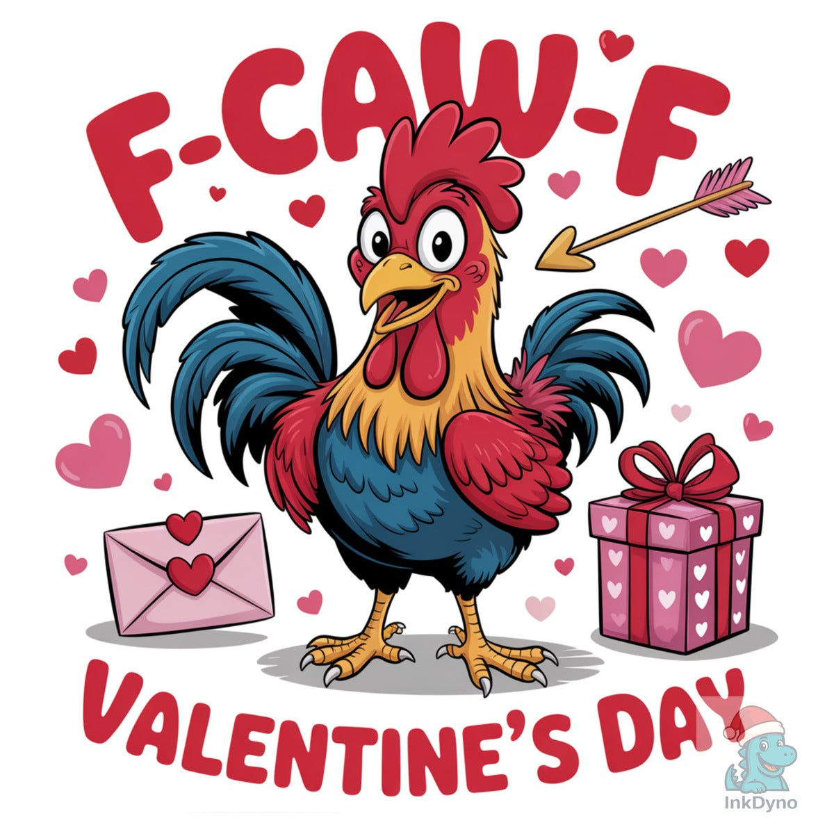 F-Caw-F Rooster Valentine's Day