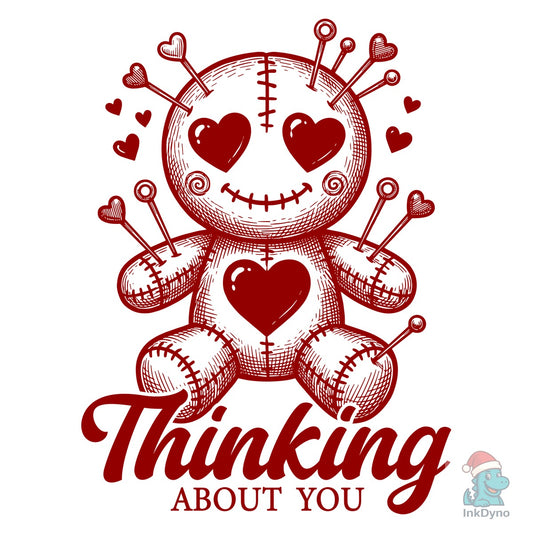 Thinking About You Voodoo Doll Valentine - DTF Transfer