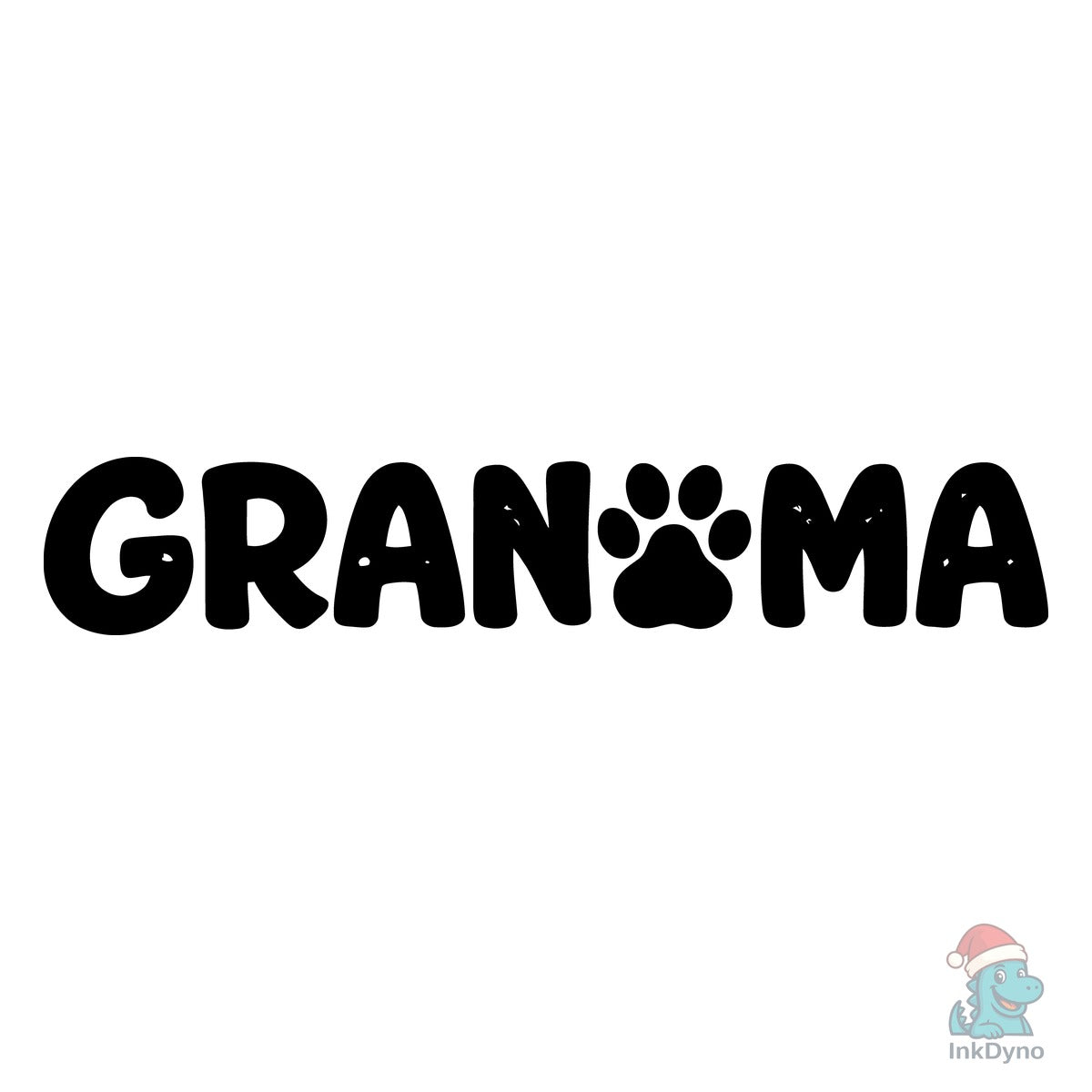 Grandma Paw Print Design