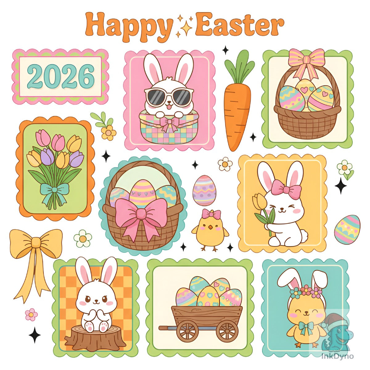 Happy Easter Cute Bunny Easter