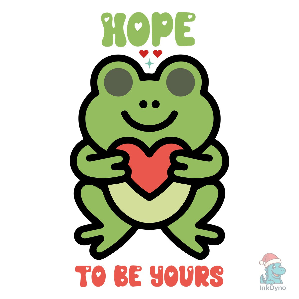 Hope to Be Yours Cute Frog Love Design
