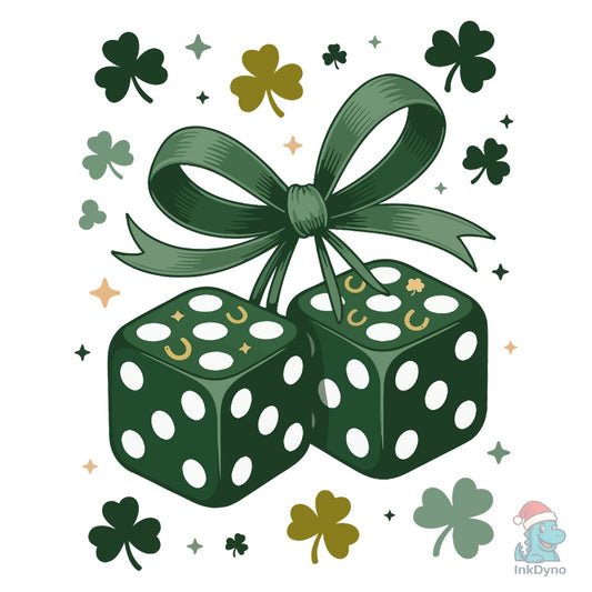 Lucky Dice Tshirt Design - DTF Transfer