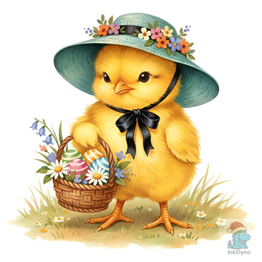 Vintage Easter Chick - DTF Transfer