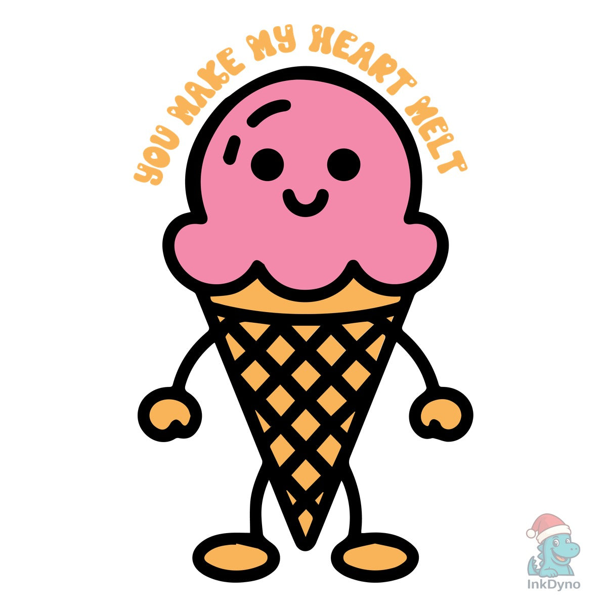 You Make My Heart Melt Cute Ice Cream