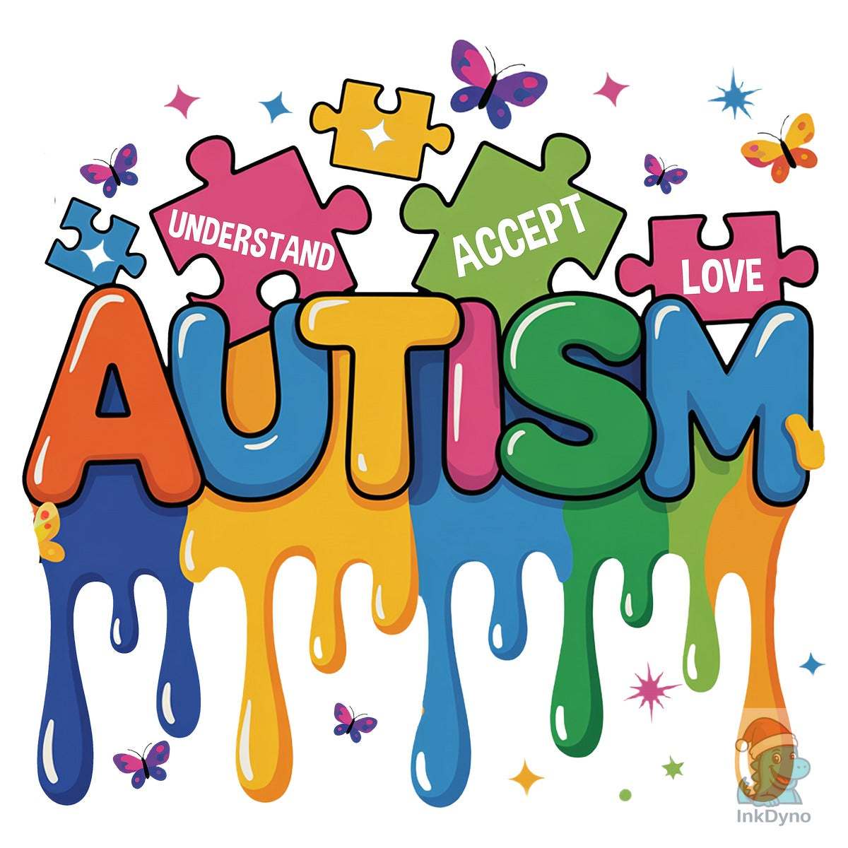 Autism Acceptance Puzzle Sublimation