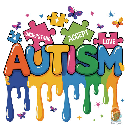 Autism Acceptance Puzzle Sublimation - DTF Transfer