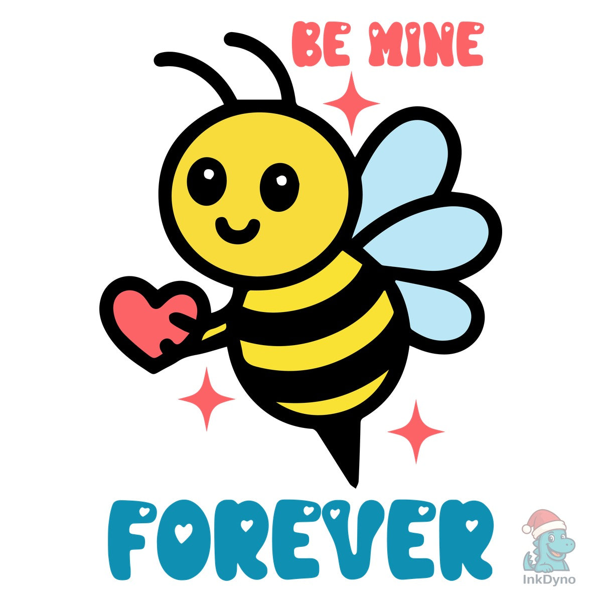 Be Mine Forever Cute Bee Love Design