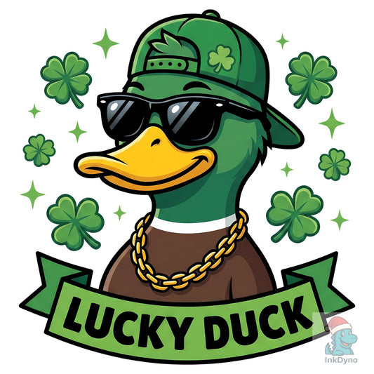 Lucky Duck St Patrick's Day Duck - DTF Transfer
