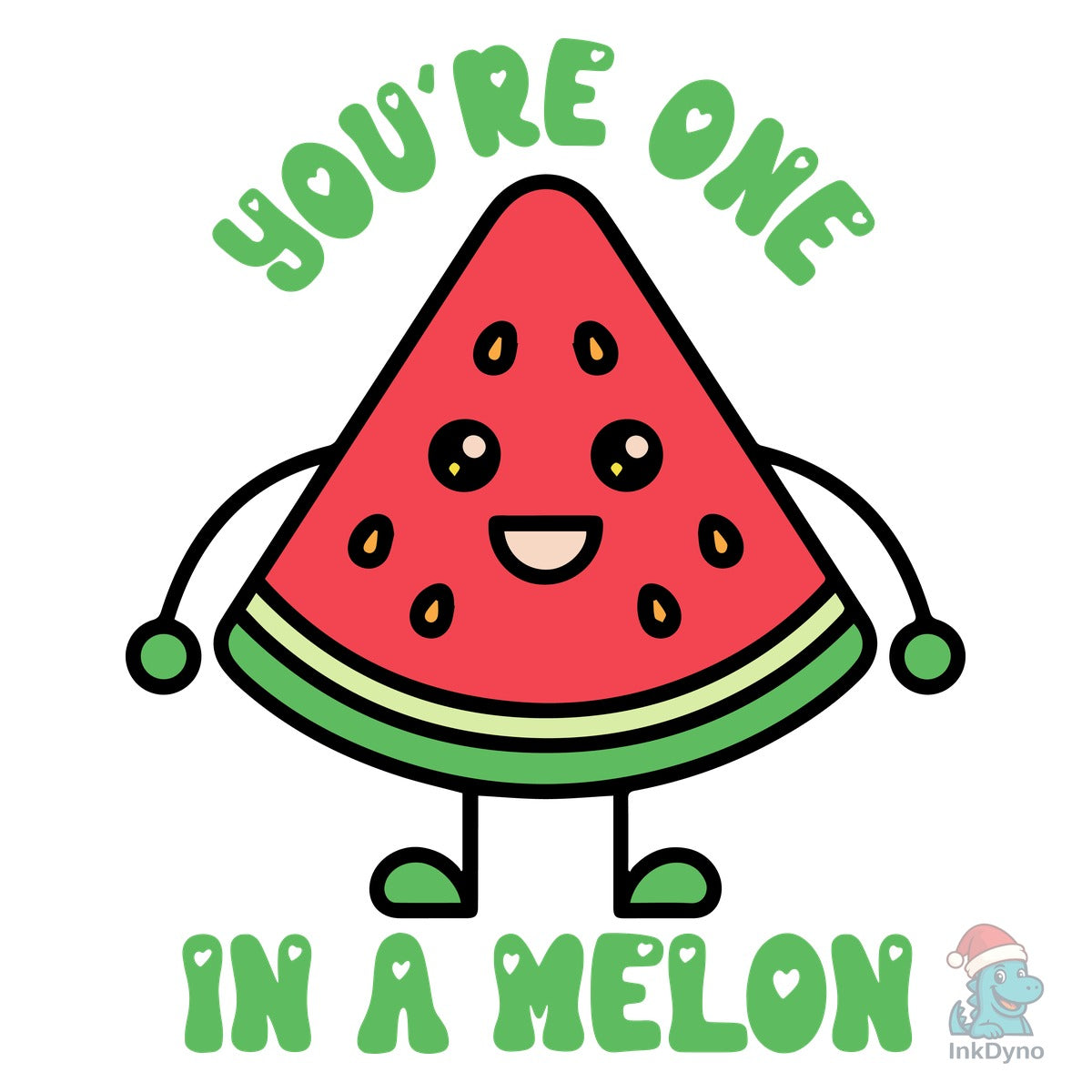 Youre One in a Melon Cute Fruit Pun